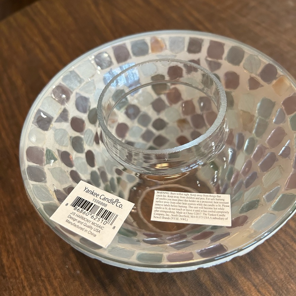 Yankee Candle Mosaic Shade Topper fits large candle - Picture 5 of 8